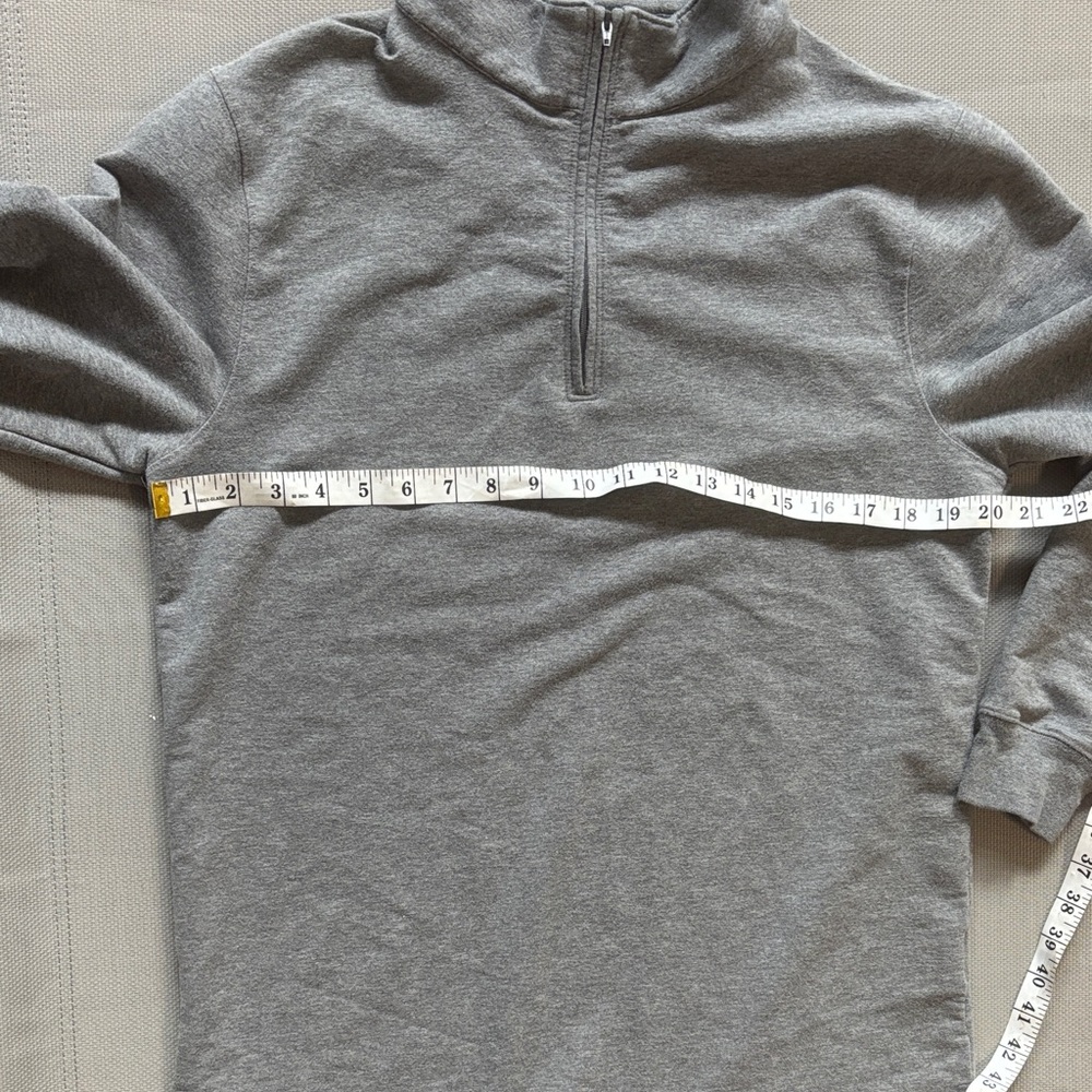 Pendleton Heather Gray 1/4 zip Pullover men’s sz … - image 4